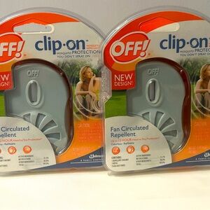 New Lot of 2 OFF clip on mosquito repellent.
